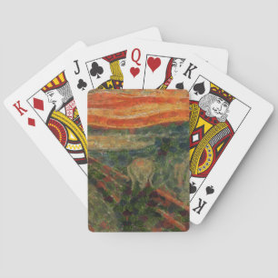 Purple Thistle Wildflower Realistic Art Playing Cards