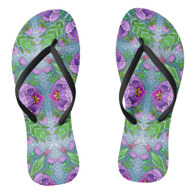 Purple Thongs (Footbed)
