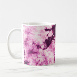 Purple Tie Dye Batik Texture Coffee Mug