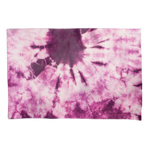 Purple Tie Dye Batik Texture Pillowcase