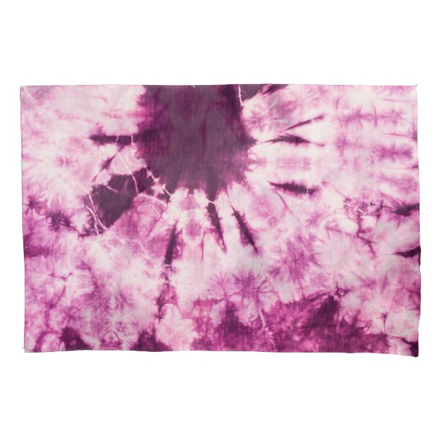 Purple Tie Dye Batik Texture Pillowcase (Front)