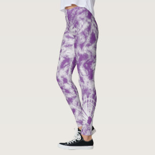 Purple Tie Dye Leggings