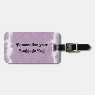 Purple Tie Dye Luggage Tag