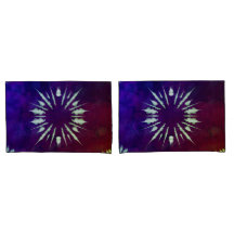 Purple Tie Dye Pillowcase