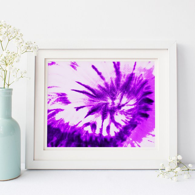 Purple Tie Dye Poster (Purple Tie Dye Poster)