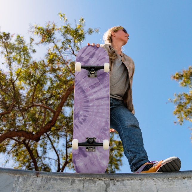 Purple Tie Dye Skateboard (Outdoor 1)