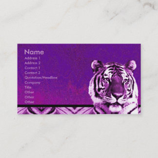 Purple Tiger Business Card