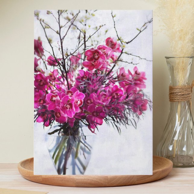 Purple Tiger Orchids Blank Greeting Cards (Creator Uploaded)