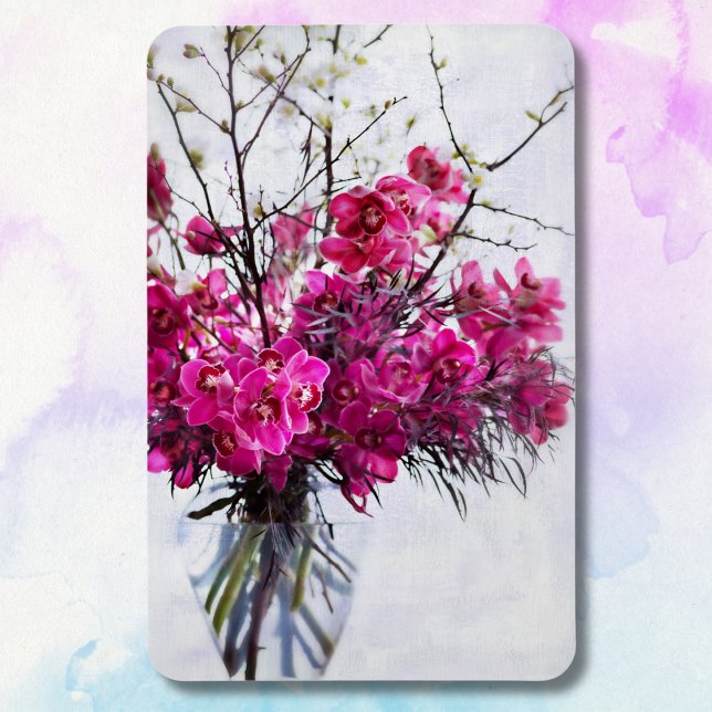 Purple Tiger Orchids Still Life Magnet (Creator Uploaded)