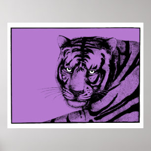 PURPLE TIGER POSTER