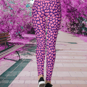 Purple Tiger Print Leggings