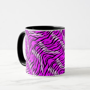 Purple Tiger Skin Pattern Design  Mug