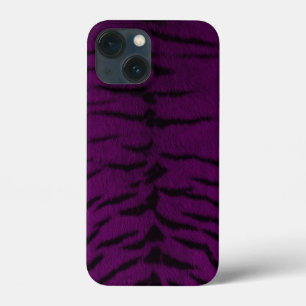 Purple Tiger Skin Print iPhone 13 Mini Case