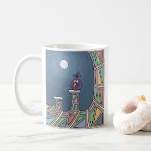 Purple Tiki Bird full moon Coffee Mug