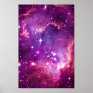 Purple Tinted Small Magellanic Cloud Poster