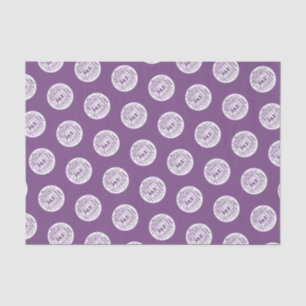 Purple tissue paper multi languages peace.