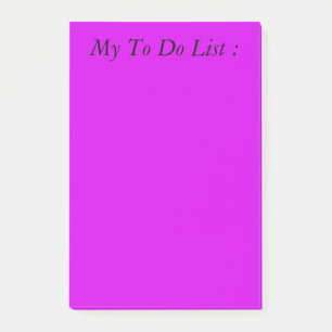 Purple To Do List Post-it Notes