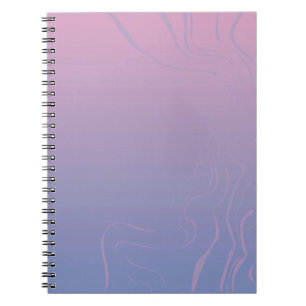 Purple to Pink Swirl Ombre Notebook