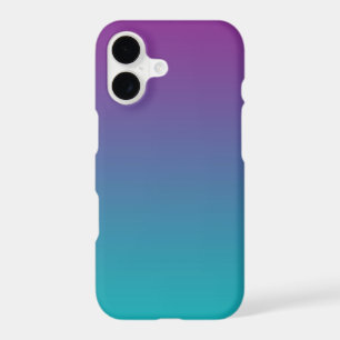 Purple to Teal Gradient Ombre Minimalist