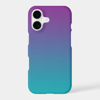 Purple to Teal Gradient Ombre Minimalist
