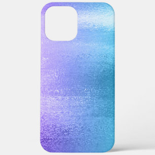 Purple to teal ombre shiny background iPhone 12 pro max case