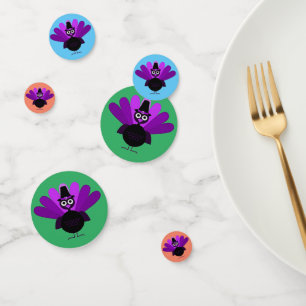 Purple Tom Turkey Confetti
