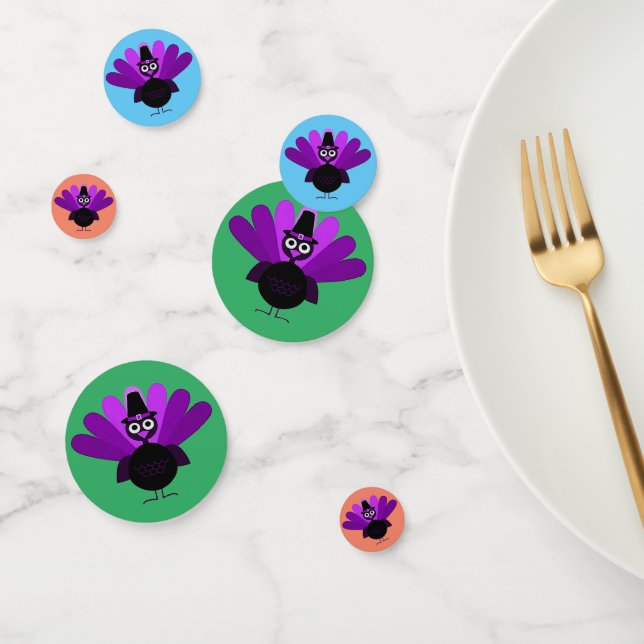Purple Tom Turkey Confetti (Group)