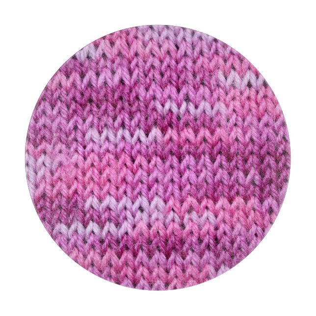 Purple Tones Knitted Fabric Texture Cutting Board (Front)