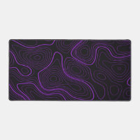 Purple Topographic Desk Mat