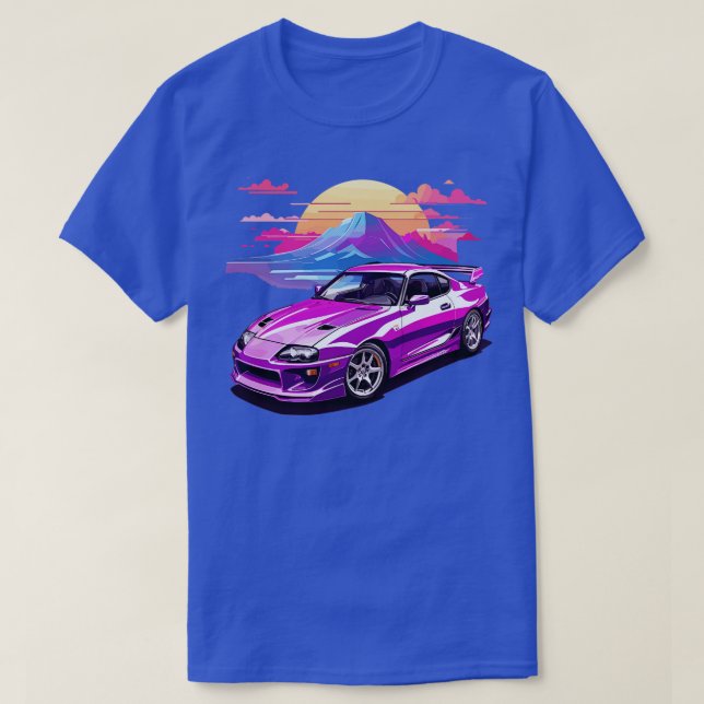 Purple Toyota Supra T-Shirt (Design Front)