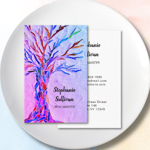 Purple Tree Reiki Business Card