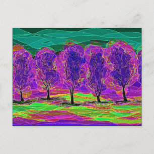 Purple Trees by Mark Edward Westerfield Postcard