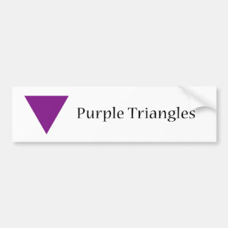 Purple Triangles Bumper Sticker