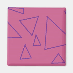 purple triangles magnet