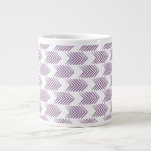 Purple Tribal Arrow Pattern Large Coffee Mug