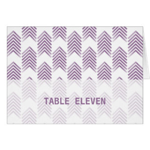 Purple Tribal Arrows Table Number Card