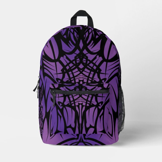 Purple Tribal Backpack (Front)