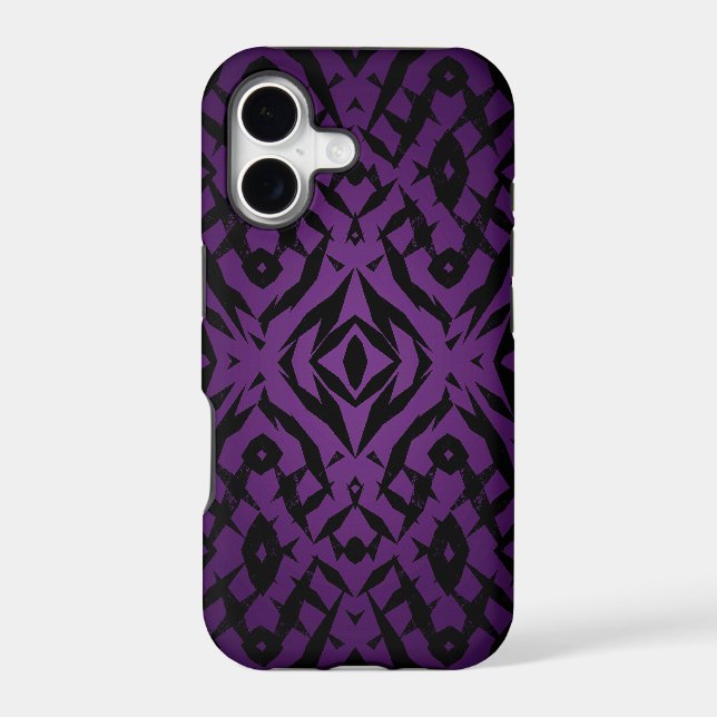 Purple tribal shapes pattern (Back)