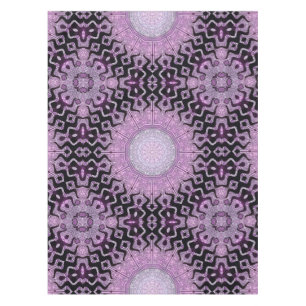 Purple Tribal Waves Pattern Tablecloth