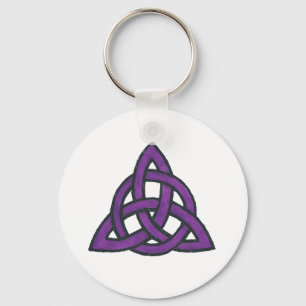 Purple Trinity Key Ring