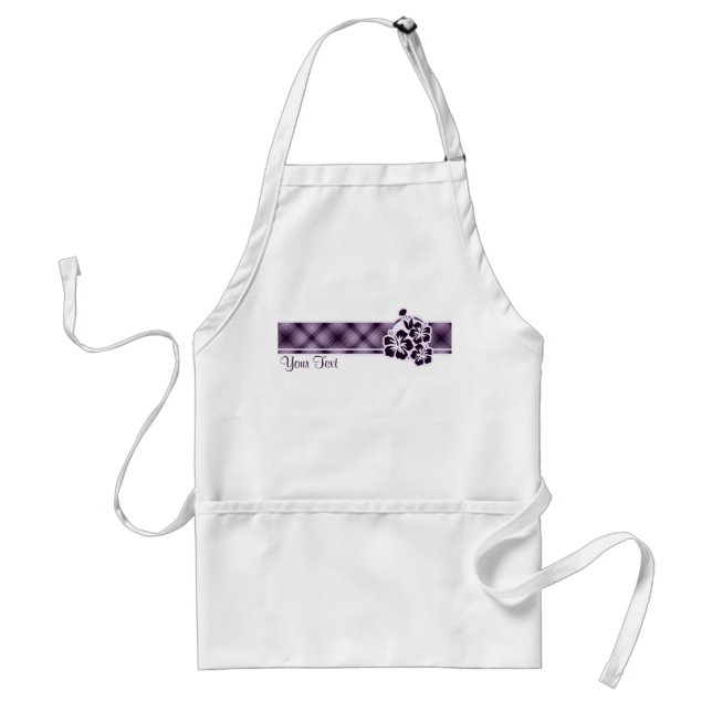 Purple Tropical Flowers Standard Apron (Front)