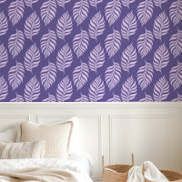 Purple Tropical Leaf Pattern