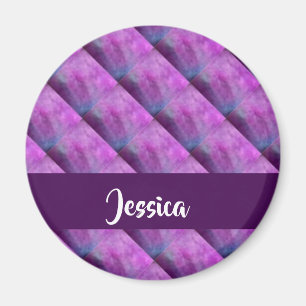Purple tufted patterned magnet