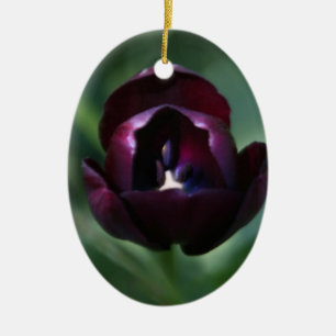 Purple Tulip Christmas Holiday Ornament