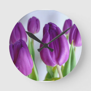 Purple Tulip Clock