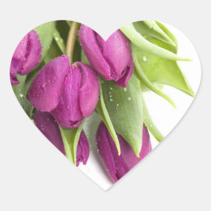 PURPLE TULIP ENVELOPE SEAL STICKERS