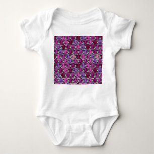Purple Tulip Field   Baby Bodysuit