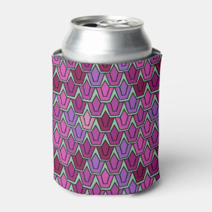 Purple Tulip Field  Can Cooler