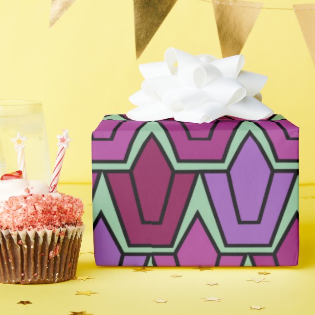 Purple Tulip Field  Wrapping Paper (Birthday Party)