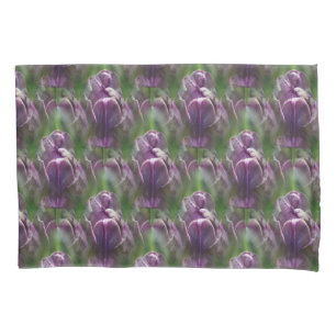 Purple Tulip Flower Nature Pattern   Pillowcase